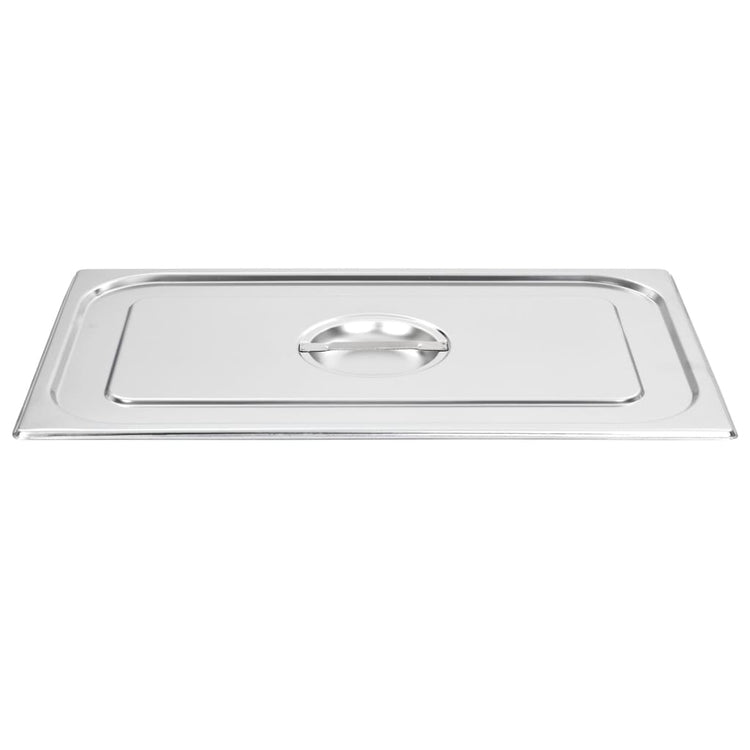 Vidaxl Deckel 2 PCs für GN 1 1 Skalen Edelstahl