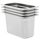 VIDAXL GASTRONORMBAKKEN 4 PCS GN 1 3 200 mm Edelstahl
