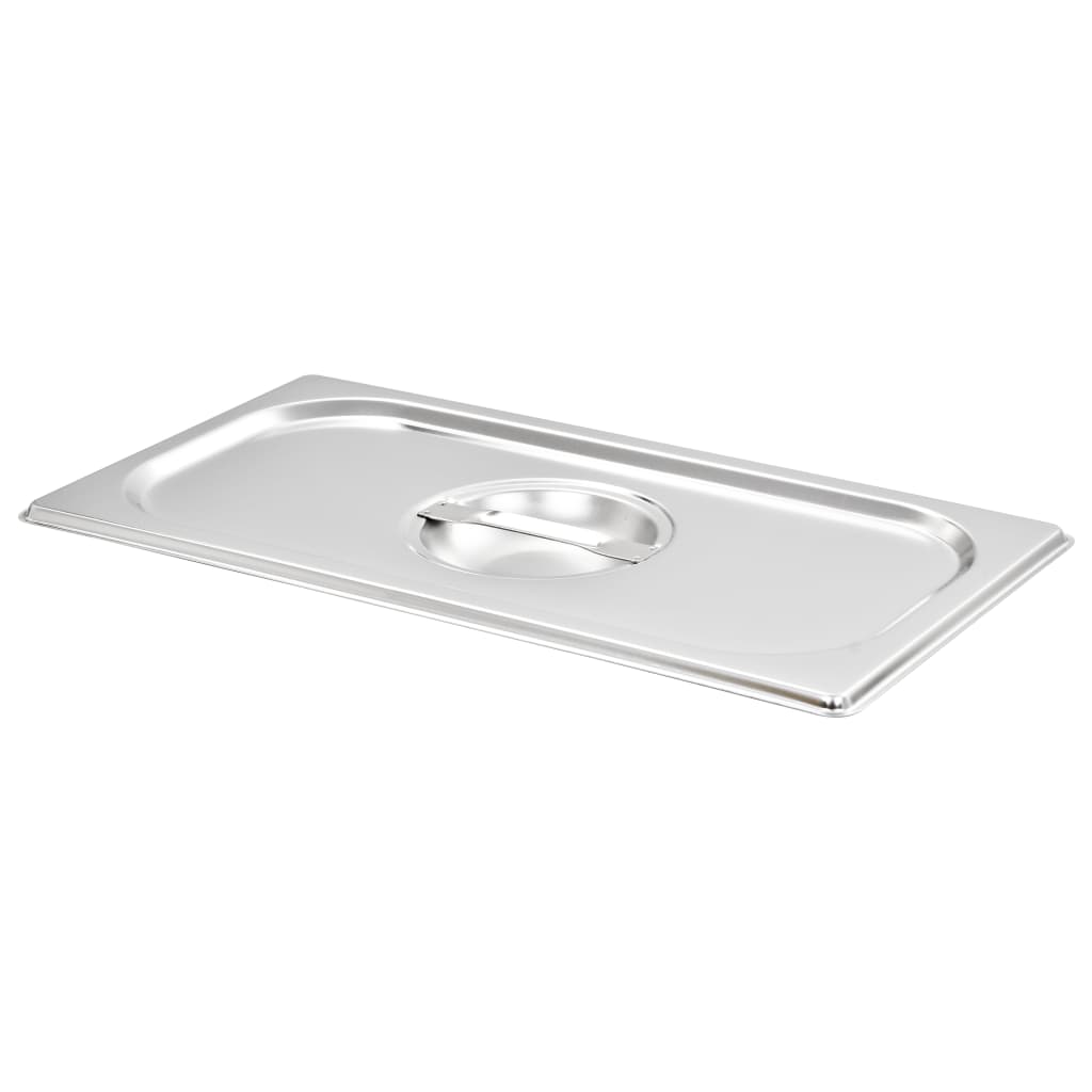 Vidaxl Deckel 4 Stcs für GN 1 3 Skalen Edelstahl
