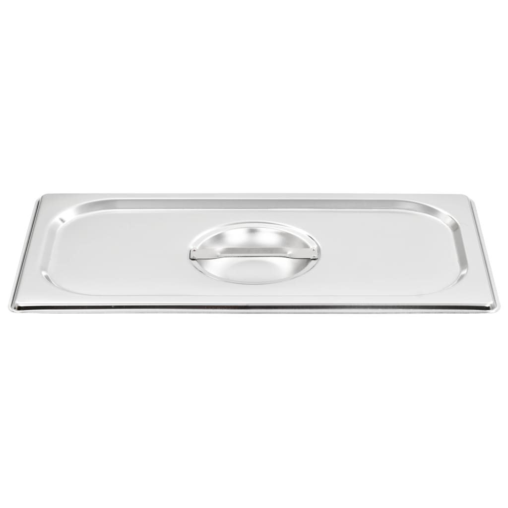 Vidaxl Deckel 4 Stcs für GN 1 3 Skalen Edelstahl