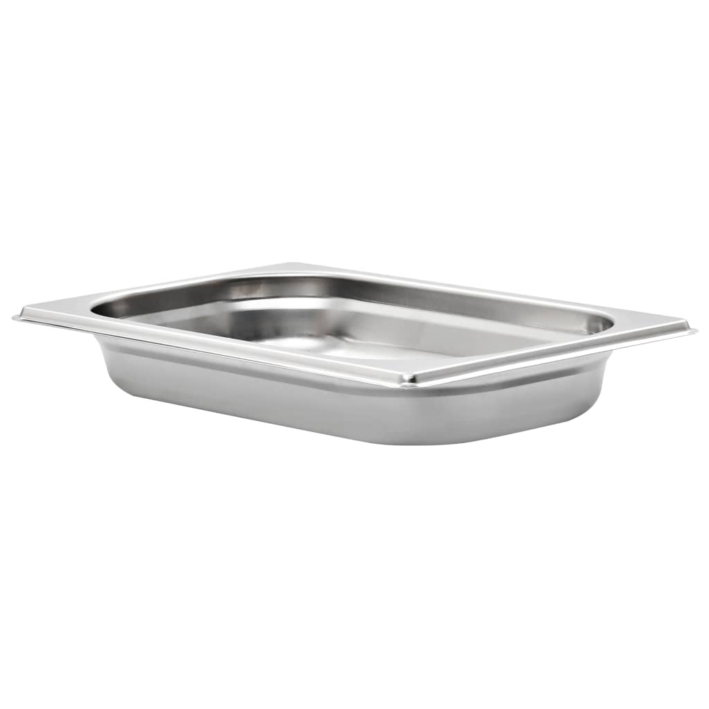 VIDAXL GASTRONORMBAKKEN 12 PC GN 1 4 40 mm Edelstahl