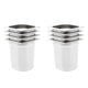 VIDAXL GASTRONORMBAKKEN 8 PC GN 1 6 200 mm Edelstahl