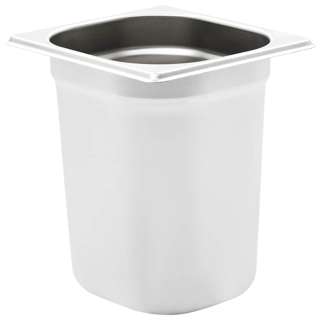 VIDAXL GASTRONORMBAKKEN 8 PC GN 1 6 200 mm Edelstahl