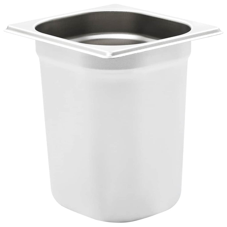 VIDAXL GASTRONORMBAKKEN 8 PC GN 1 6 200 mm Edelstahl