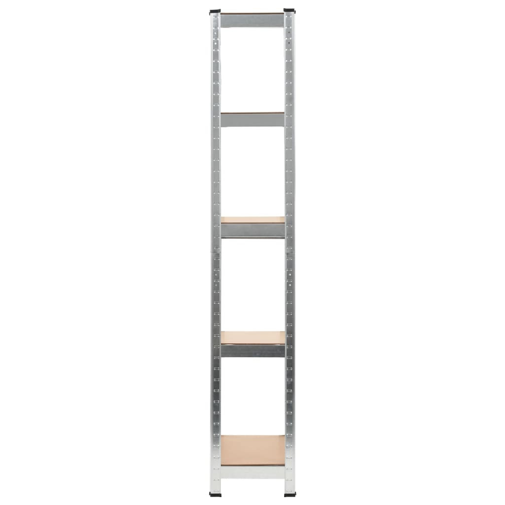 VIDAXL-LAGE RAG 5-LAYER-STAHL und PRICTIONED Holz Silberfarbe