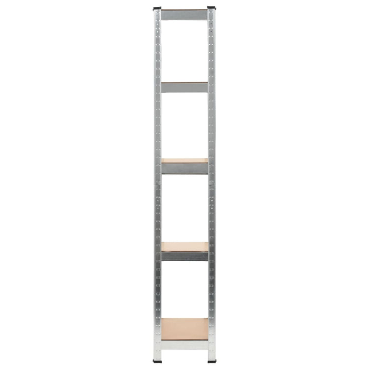VIDAXL-LAGE RAG 5-LAYER-STAHL und PRICTIONED Holz Silberfarbe