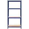 VIDAXL-LAGE RARK 4-Layer-Stahl und verarbeitetes Holzblau