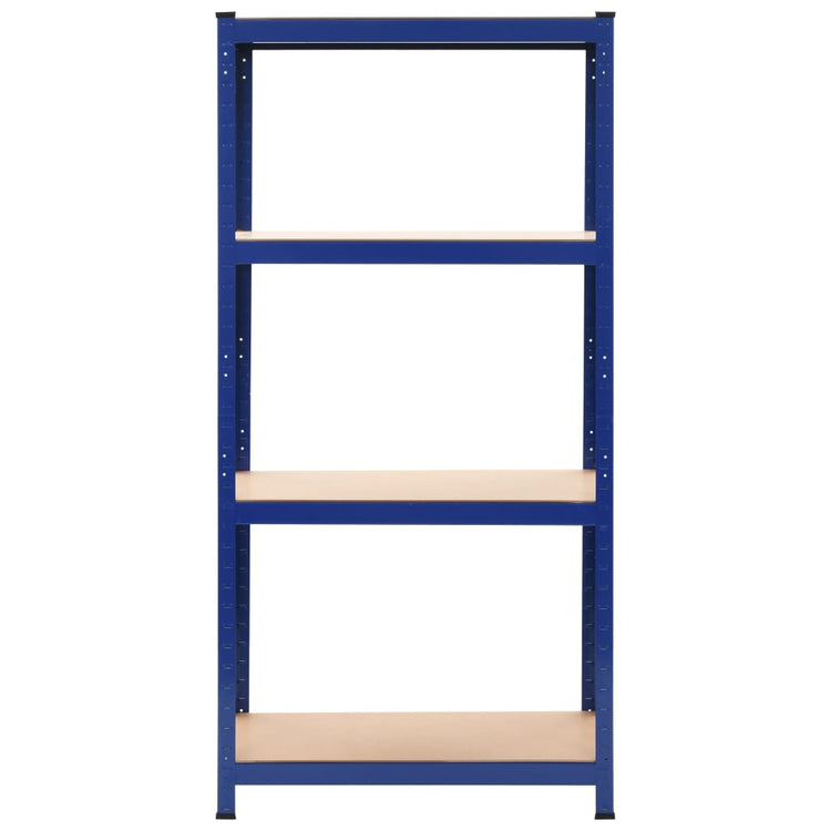 VIDAXL-LAGE RARK 4-Layer-Stahl und verarbeitetes Holzblau
