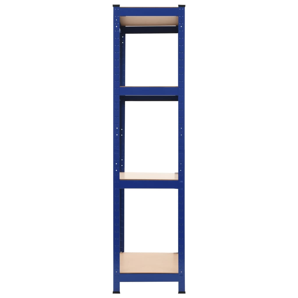 VIDAXL-LAGE RARK 4-Layer-Stahl und verarbeitetes Holzblau