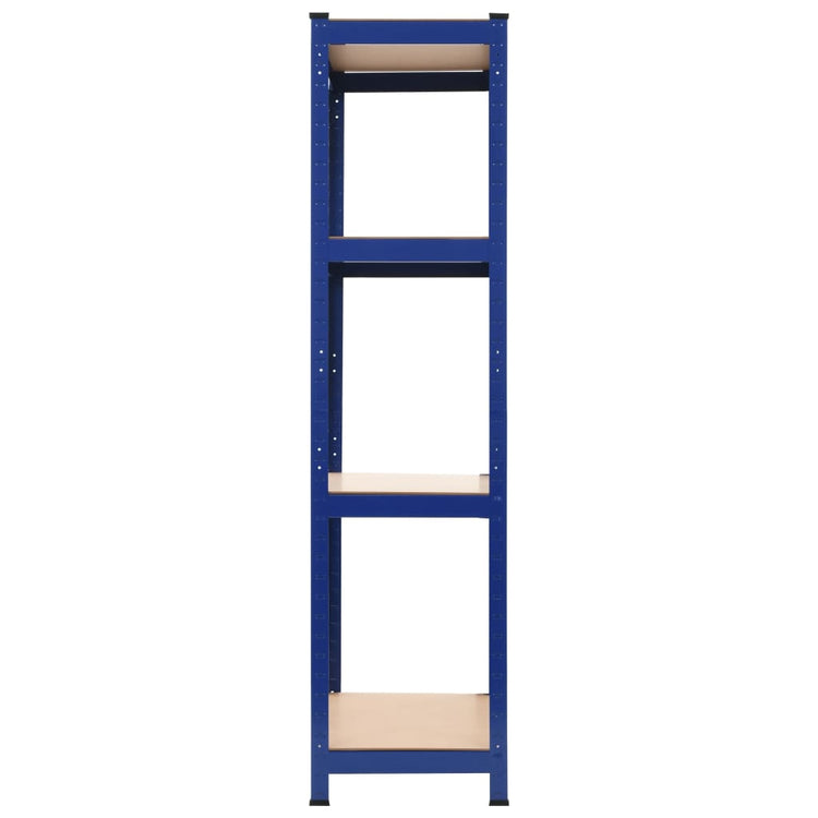 VIDAXL-LAGE RARK 4-Layer-Stahl und verarbeitetes Holzblau