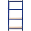 VIDAXL -LAGE -RAGS 2 ST 80x40x160 cm Stahl und MDF Blau