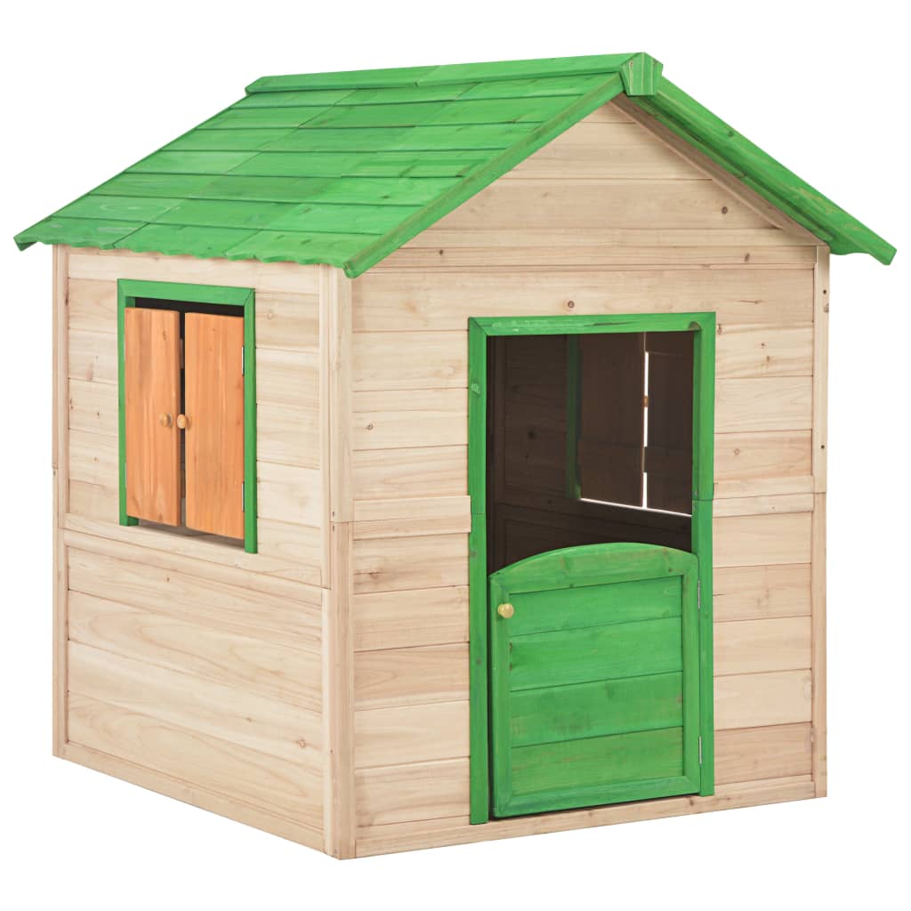 Vidaxl Kinderspielhaus Vurenhout Green