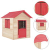 Vidaxl Kinder Speelhuis Vurenhout Rot