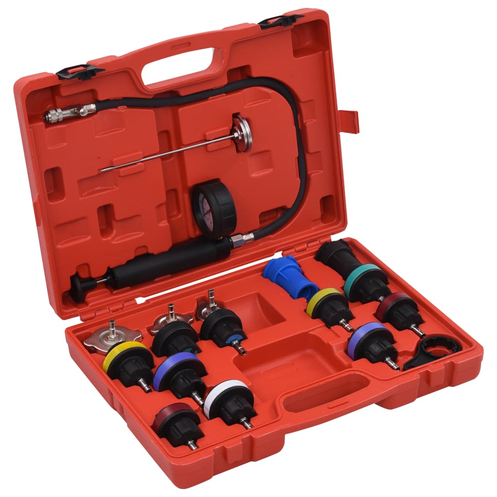 VIDAXL 18-Teile-Kühlsysteme Kühlerdrucktester-Set