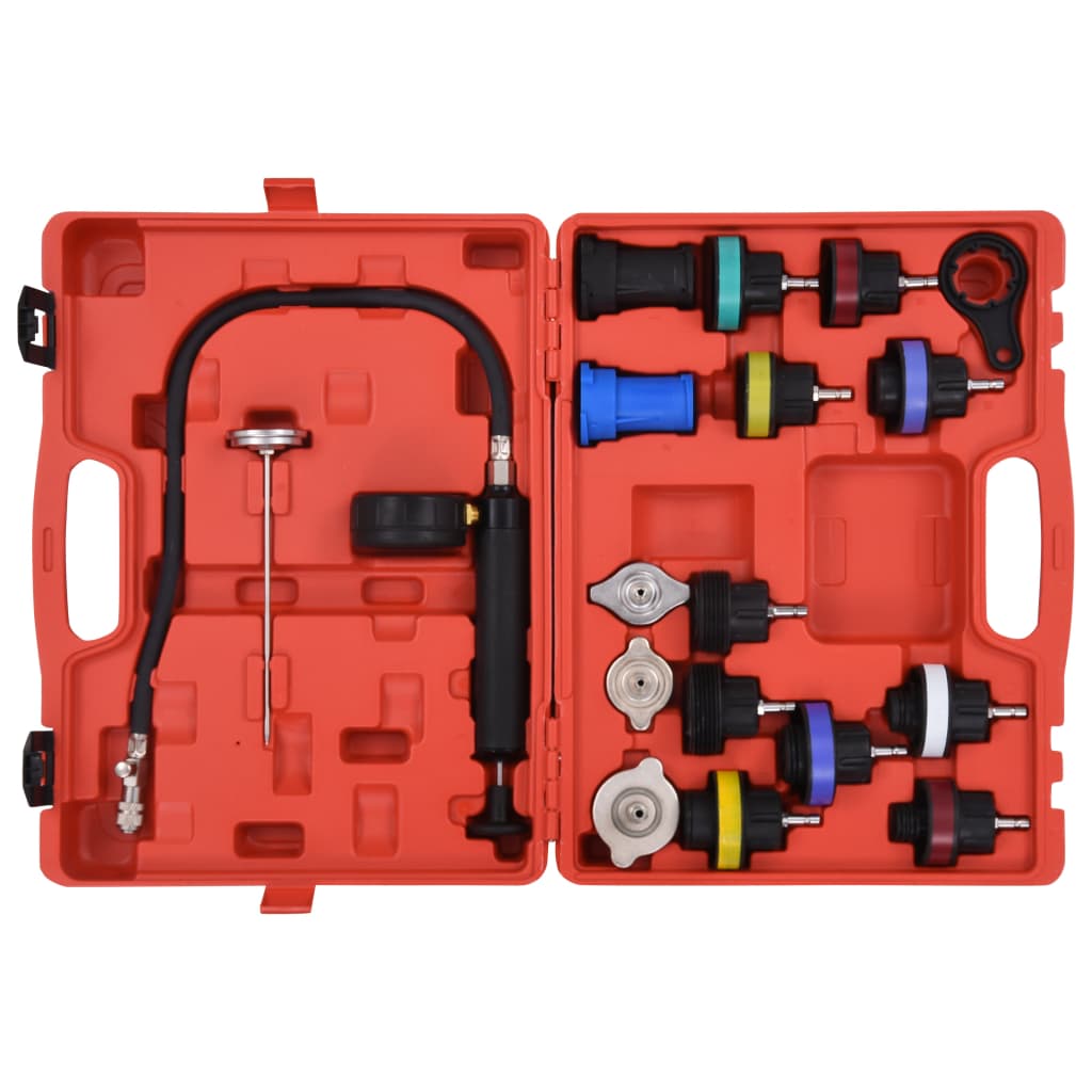 VIDAXL 18-Teile-Kühlsysteme Kühlerdrucktester-Set