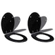Vidaxl Toilettensitz mit weicher Abdeckung 2 ST MDF Schwarz