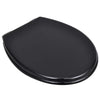 Vidaxl Toilettensitz mit weicher Abdeckung 2 ST MDF Schwarz