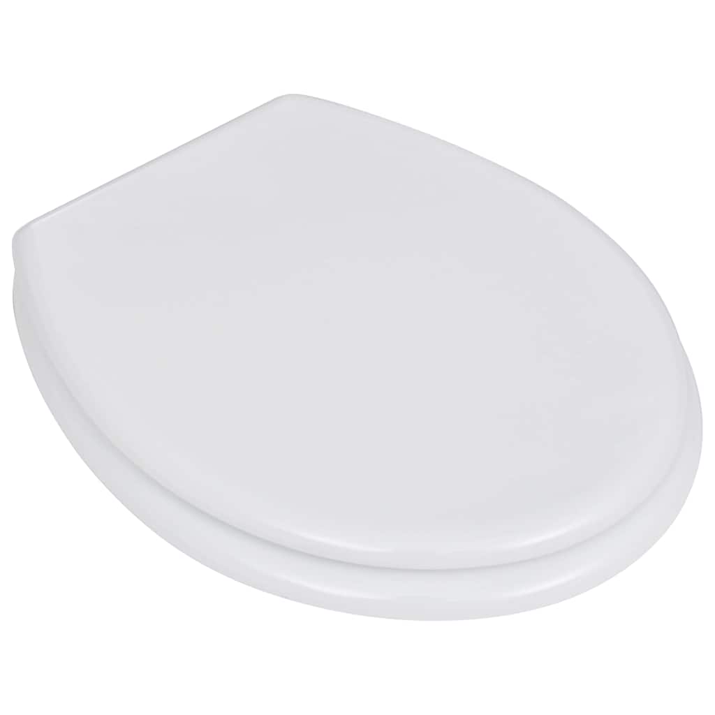 Vidaxl -Toilettensitze mit Deckel 2 ST MDF Weiß