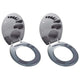 Vidaxl -Toilettensitze mit Deckel 2 Stones MDF