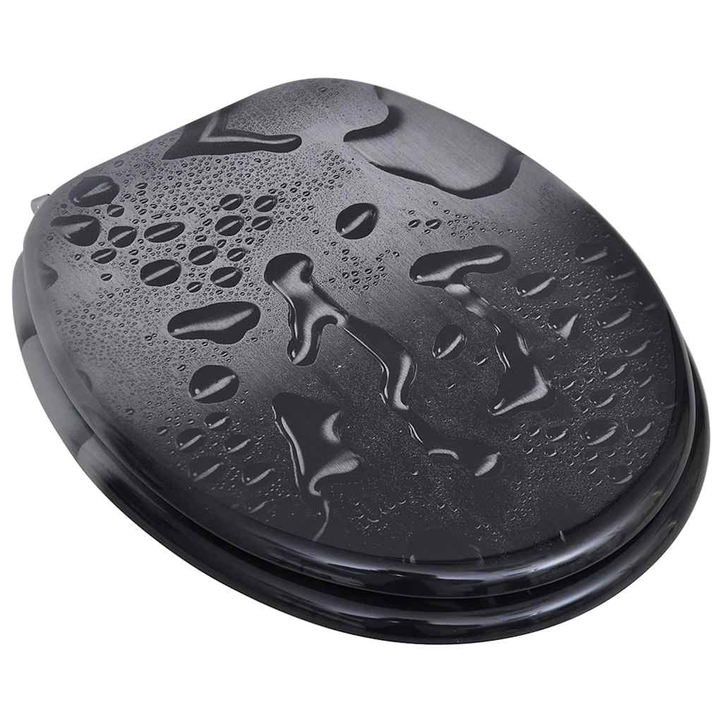 Vidaxl -Toilettensitze mit Deckel 2 St Wasser MDF