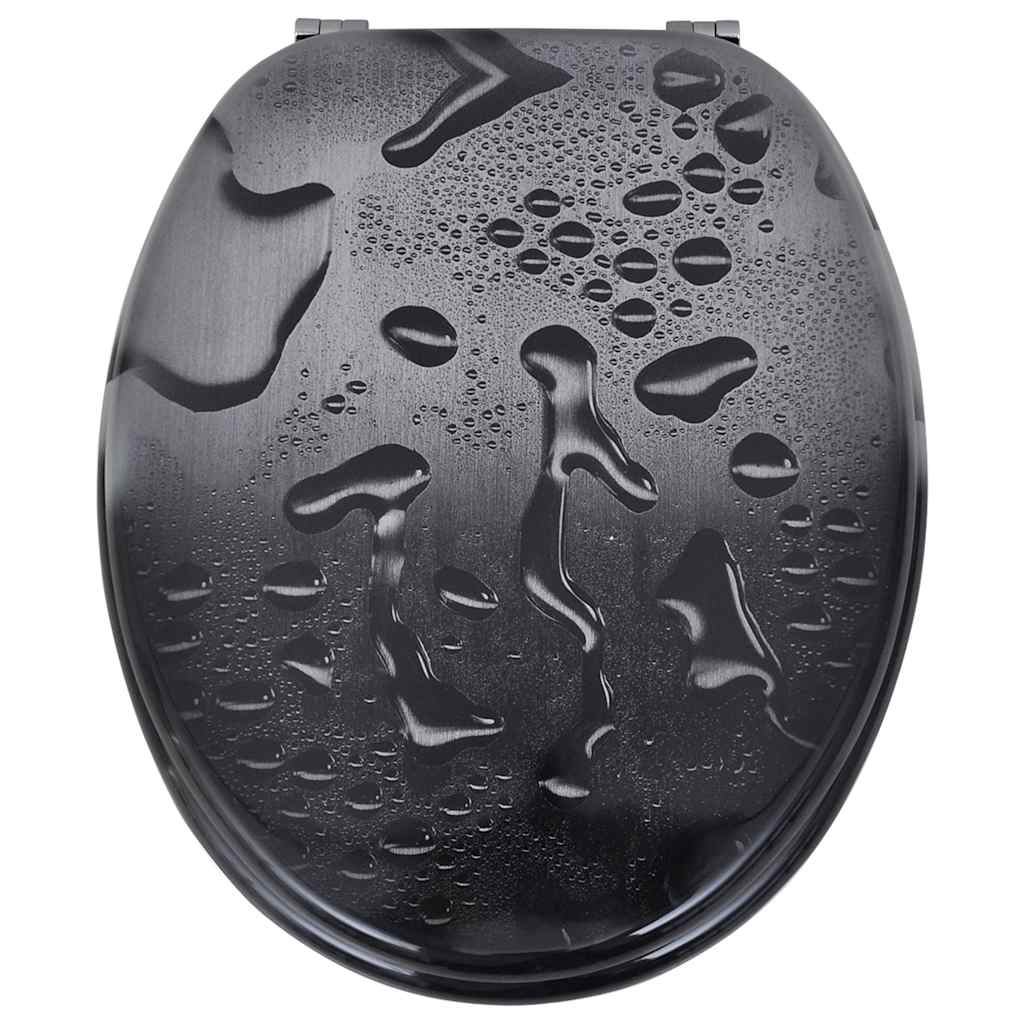 Vidaxl -Toilettensitze mit Deckel 2 St Wasser MDF