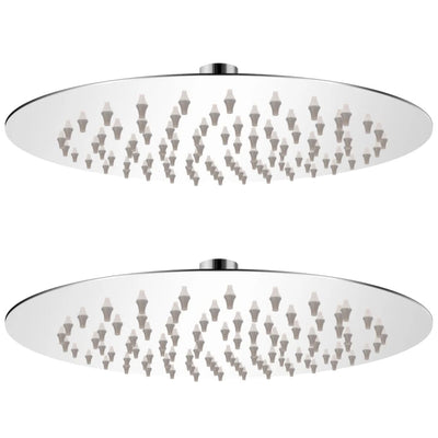 Vidaxl Regenduschkopf 2 ST Runde 20 cm Edelstahl