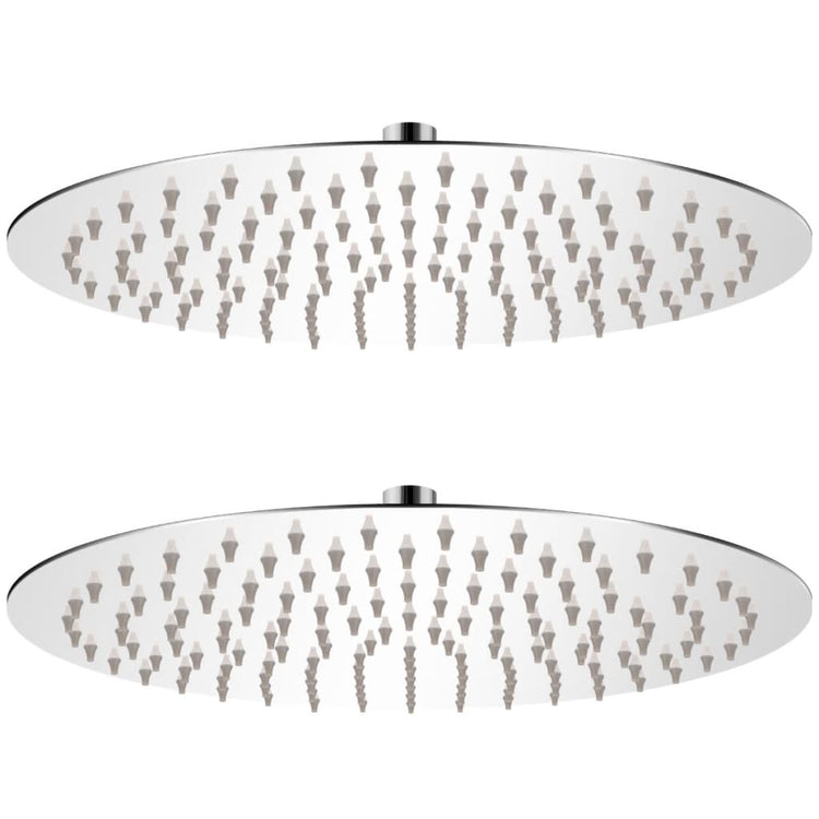 Vidaxl Regenduschkopf 2 Sts rund 30 cm Edelstahl