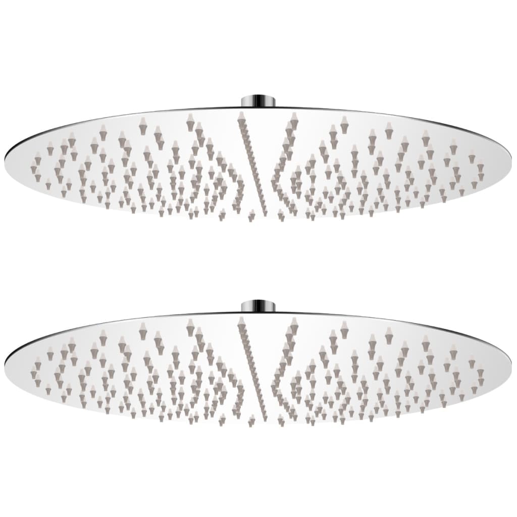 Vidaxl Regenduschkopf 2 Sts rund 40 cm Edelstahl