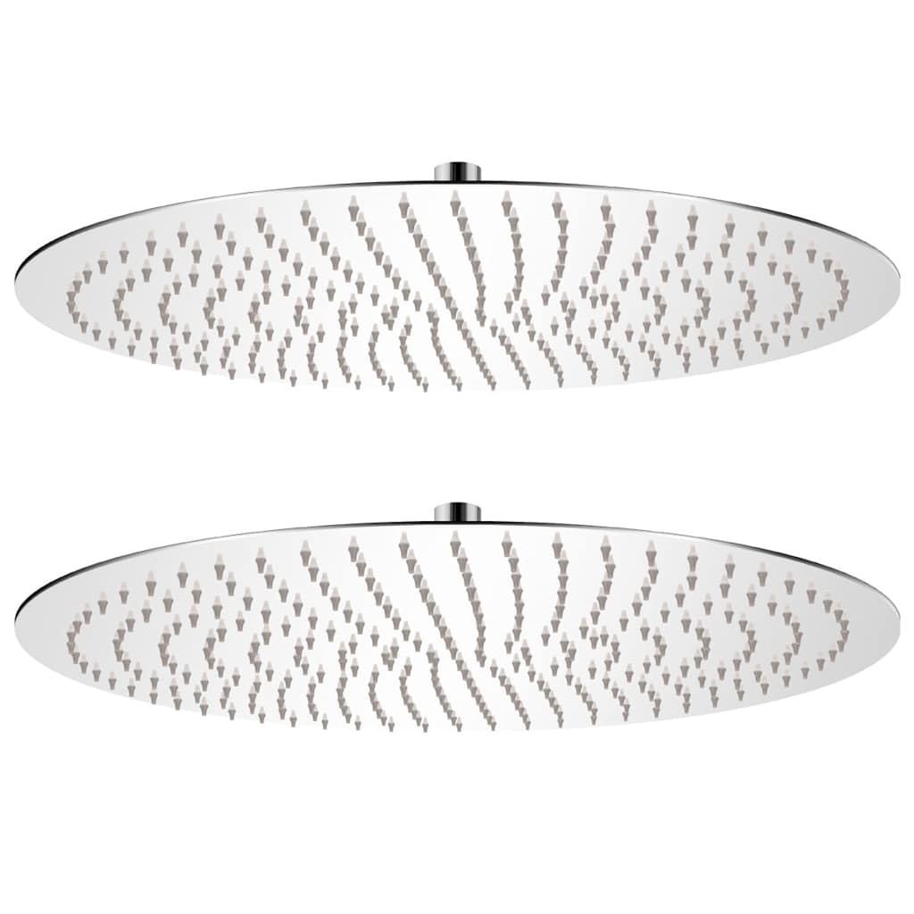 Vidaxx Regenduschkopf 2 Stk. rund 50 cm Edelstahl