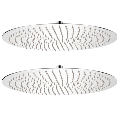 Vidaxx Regenduschkopf 2 Stk. rund 50 cm Edelstahl