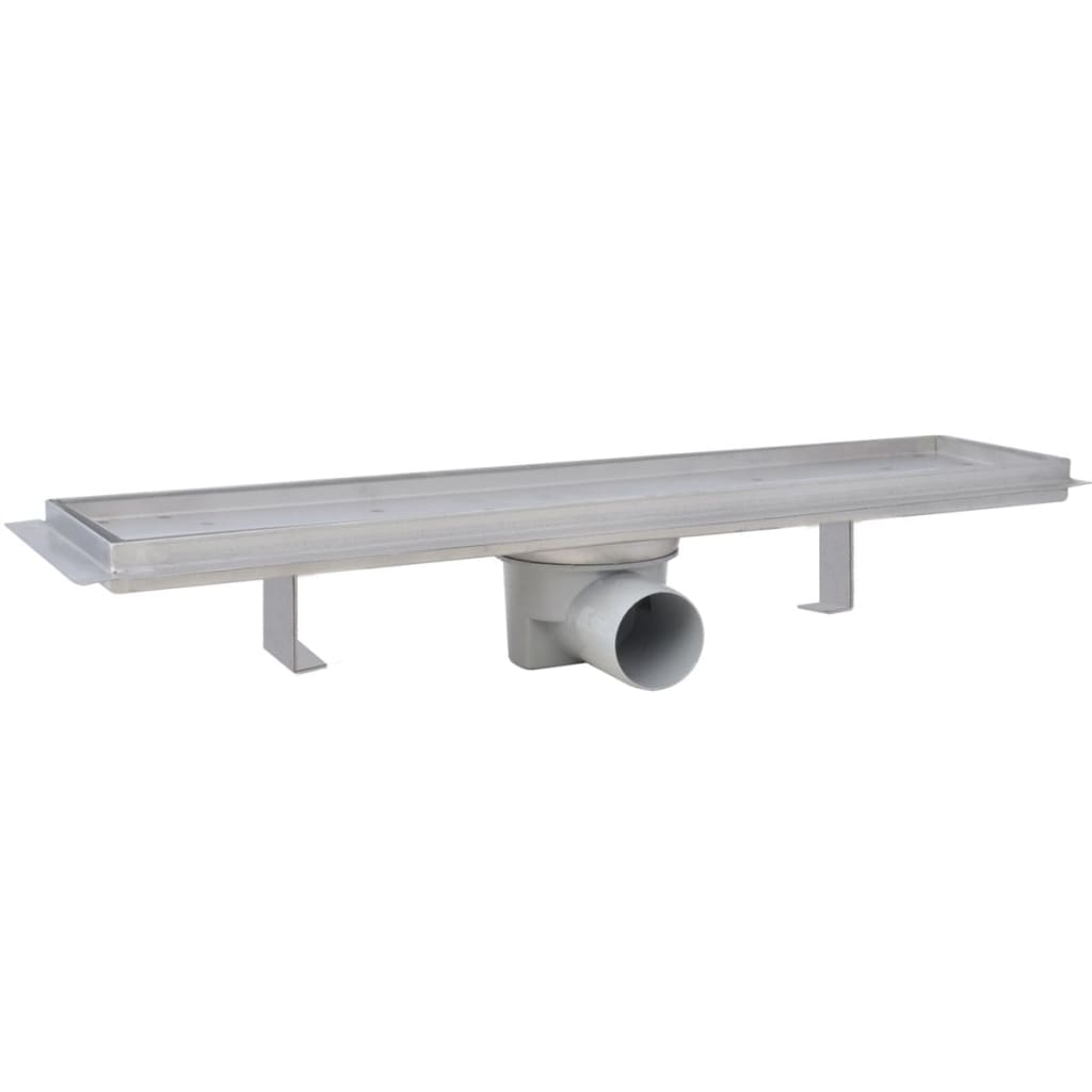 Vidaxl Duschabfluss 2 pc rechteckig 530 x 140 mm Edelstahl