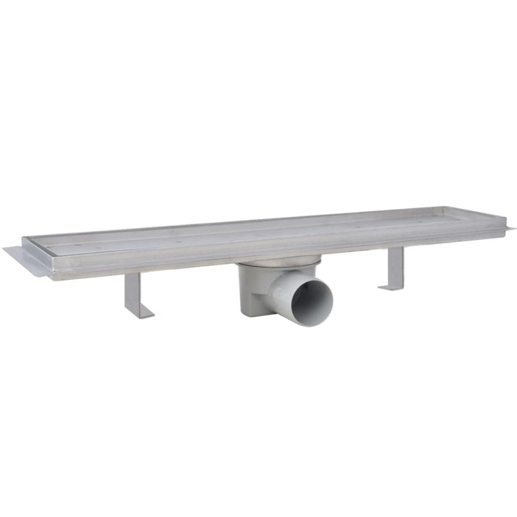Vidaxl Duschabfluss 2 pc rechteckig 530 x 140 mm Edelstahl