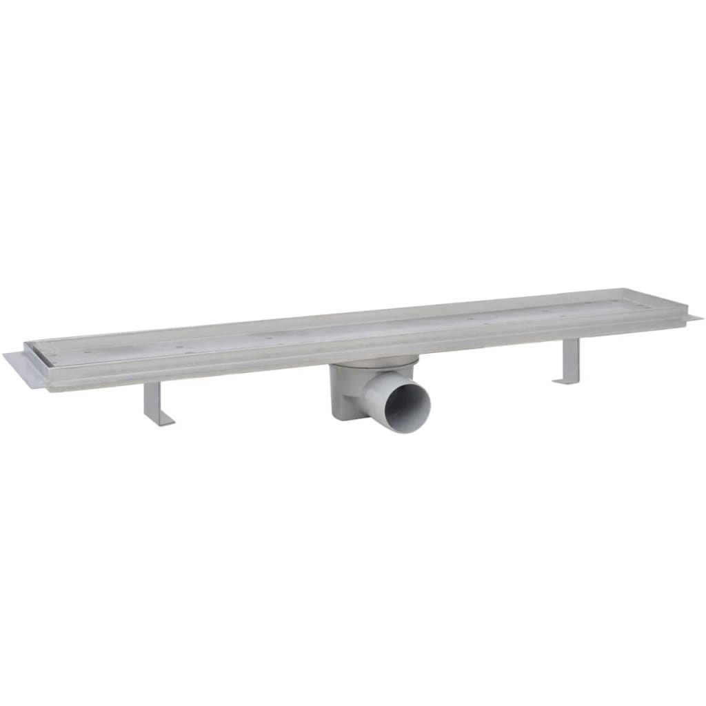 Vidaxl Duschabfluss 2 pc rechteckig 730 x 140 mm Edelstahl