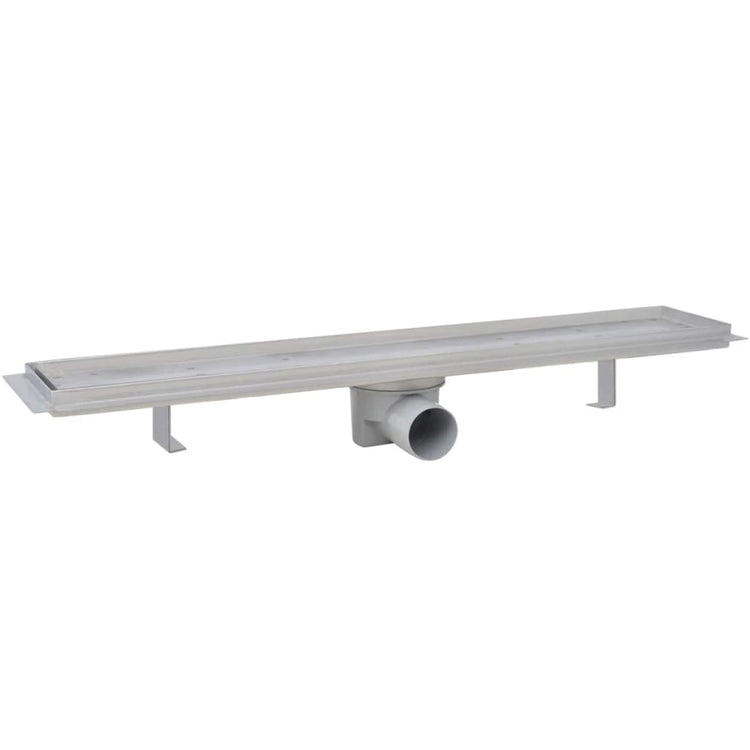 Vidaxl Duschabfluss 2 pc rechteckig 730 x 140 mm Edelstahl