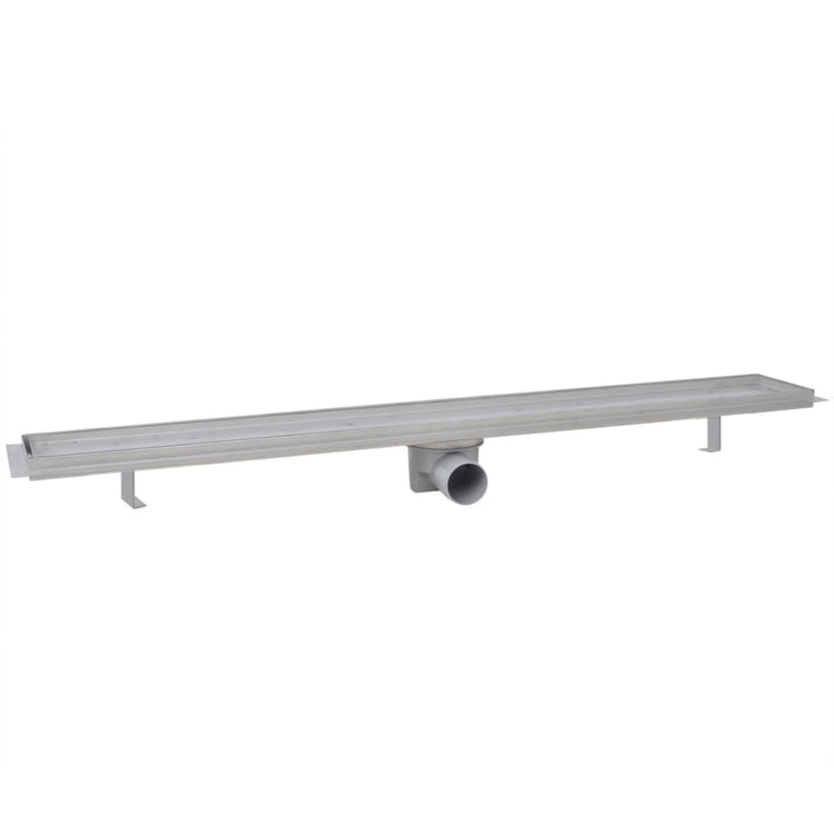 Vidaxl Duschabfluss 2 pc rechteckig 930 x 140 mm Edelstahl