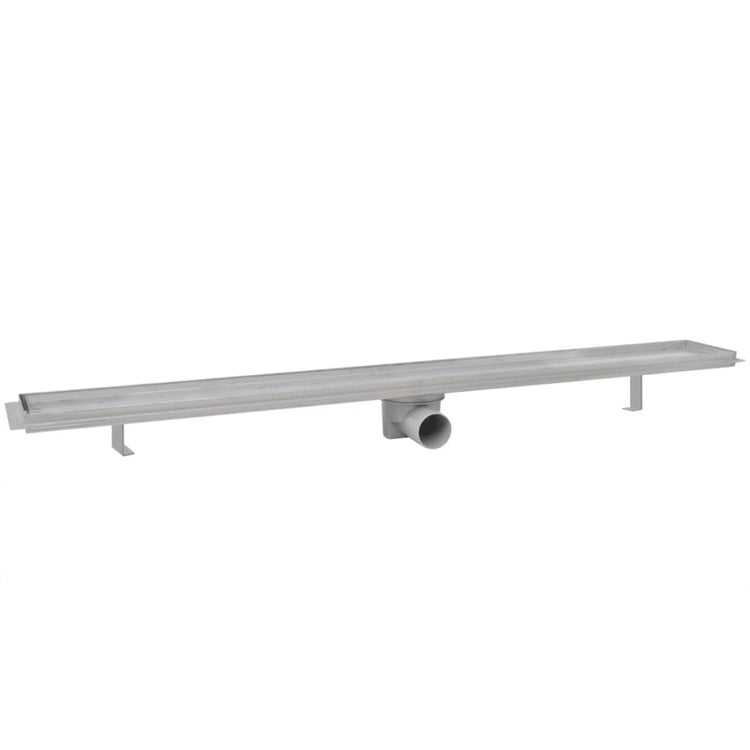 Vidaxl Duschabfluss 2 pc rechteckig 1030x140 mm Edelstahl