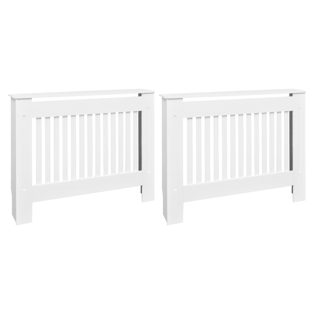VIDAXL -Radiatorkonstruktion 2 ST 112 cm MDF Weiß