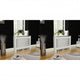 VIDAXL -Radiatorkonstruktion 2 ST 112 cm MDF Weiß