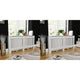 VIDAXL -Radiatorkonstruktion 2 ST 172 cm MDF Weiß