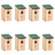 Vidaxl Vogelhäuser 8 Stcs 12x12x22 cm Holz