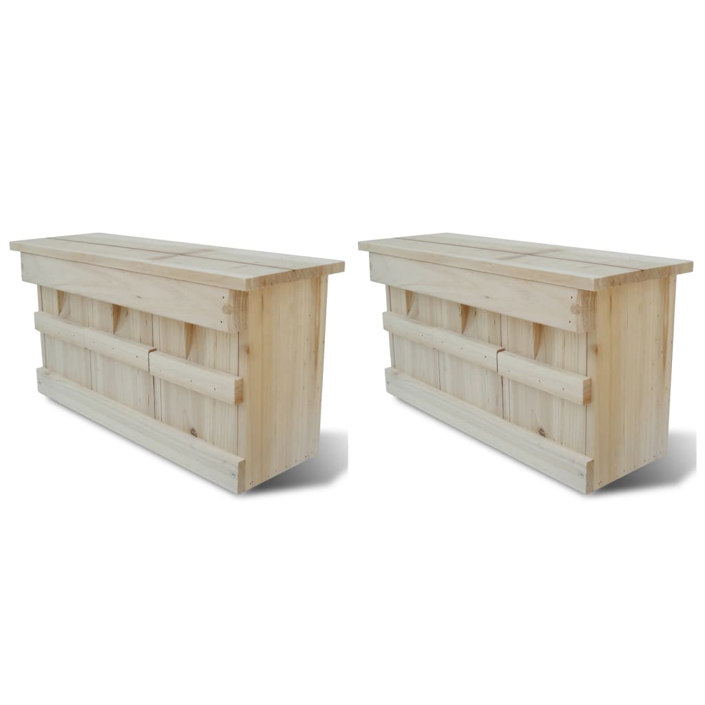 Vidaxl Musssenhuizen 2 ST 44x15,5x21,5 cm Holz