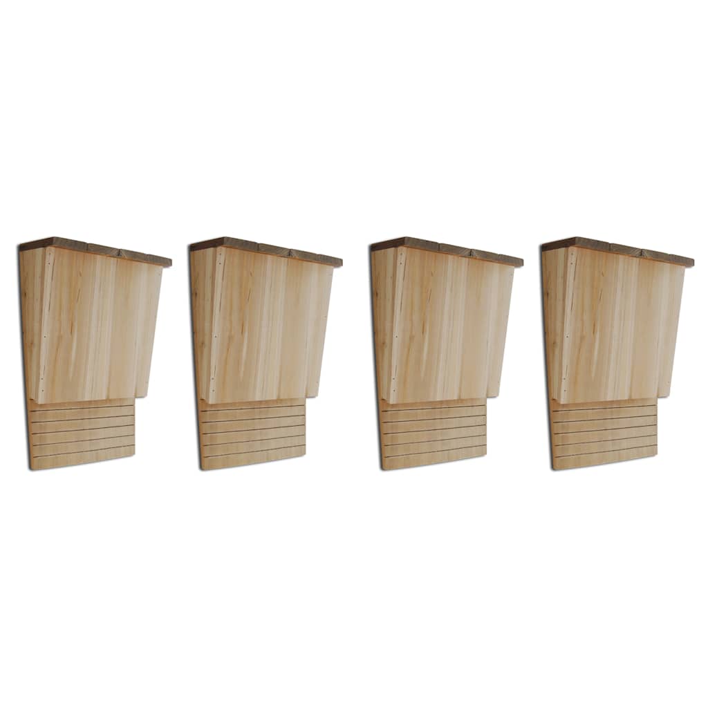 Vidaxl Bat -Schränke 4 Stcs 22x12x34 cm Holz