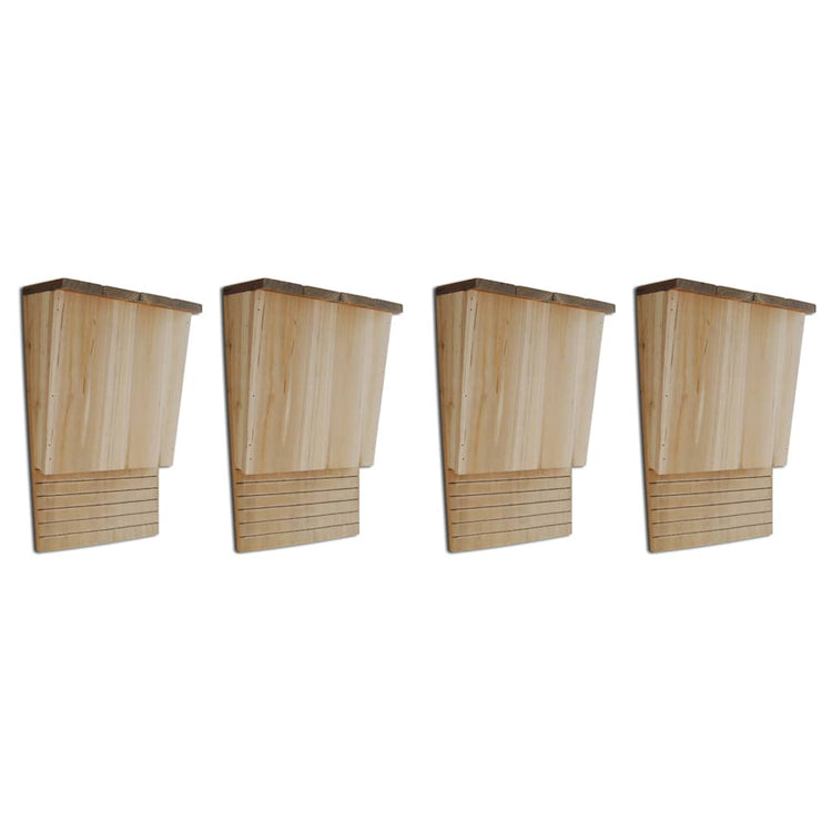 Vidaxl Bat -Schränke 4 Stcs 22x12x34 cm Holz