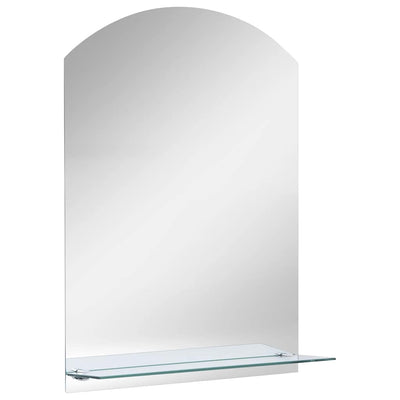 Vidaxl -Wandspiegel mit Regal 20x40 cm gehärtetes Glas