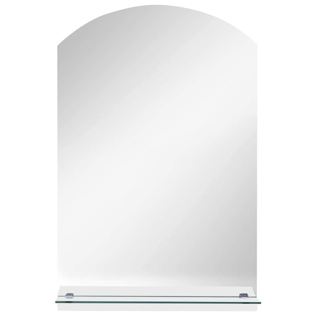 Vidaxl -Wandspiegel mit Regal 20x40 cm gehärtetes Glas