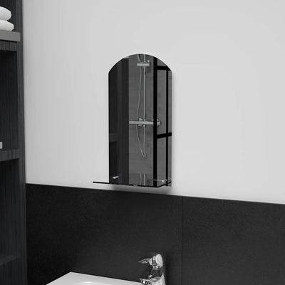 Vidaxl -Wandspiegel mit Regal 20x40 cm gehärtetes Glas