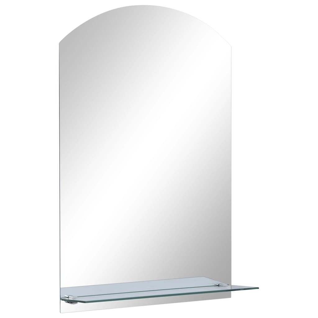 Vidaxl -Wandspiegel mit Regal 40x60 cm gehärtetes Glas