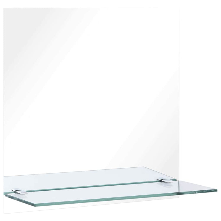 Vidaxl -Wandspiegel mit Regal 30 x 30 cm gehärtetes Glas