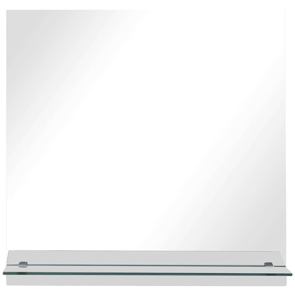 Vidaxl -Wandspiegel mit Regal 30 x 30 cm gehärtetes Glas
