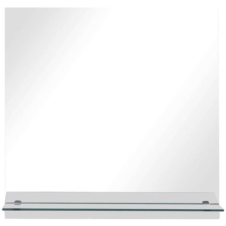 Vidaxl -Wandspiegel mit Regal 30 x 30 cm gehärtetes Glas